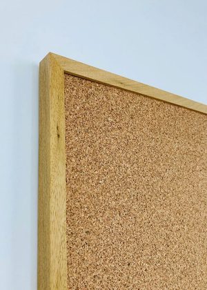 Oak framed cork pin board