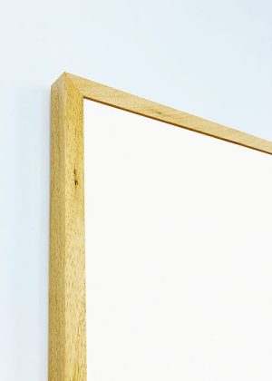 Oak framed magnetic white board