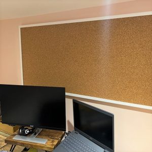 Notice board in home office